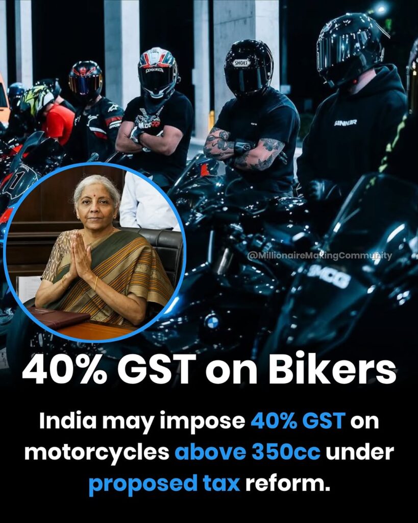 40% GST Hike to Make Premium Motorcycles Costlier in India