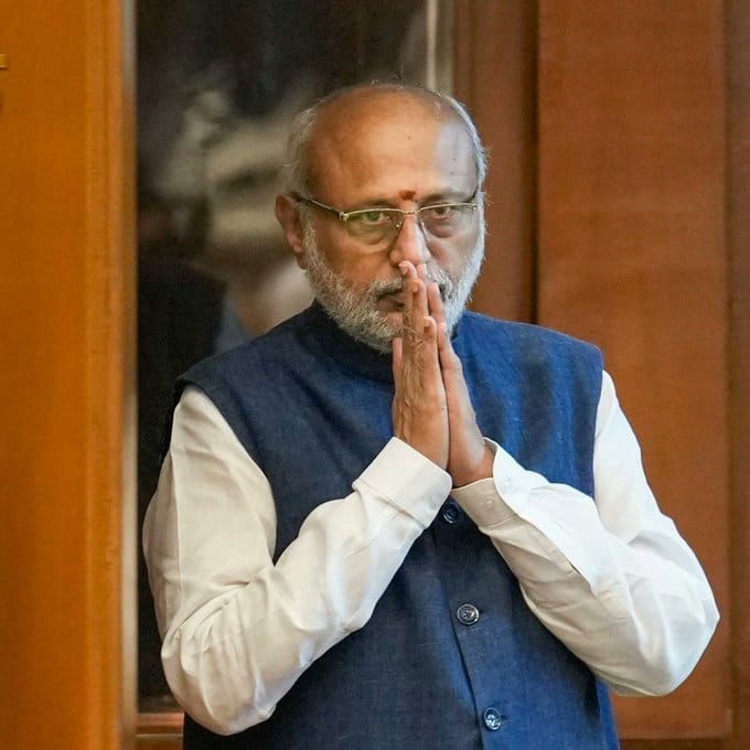CP Radhakrishnan as 15th Vice President