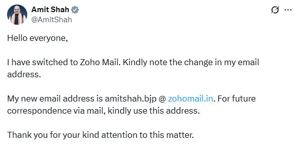 Zoho email