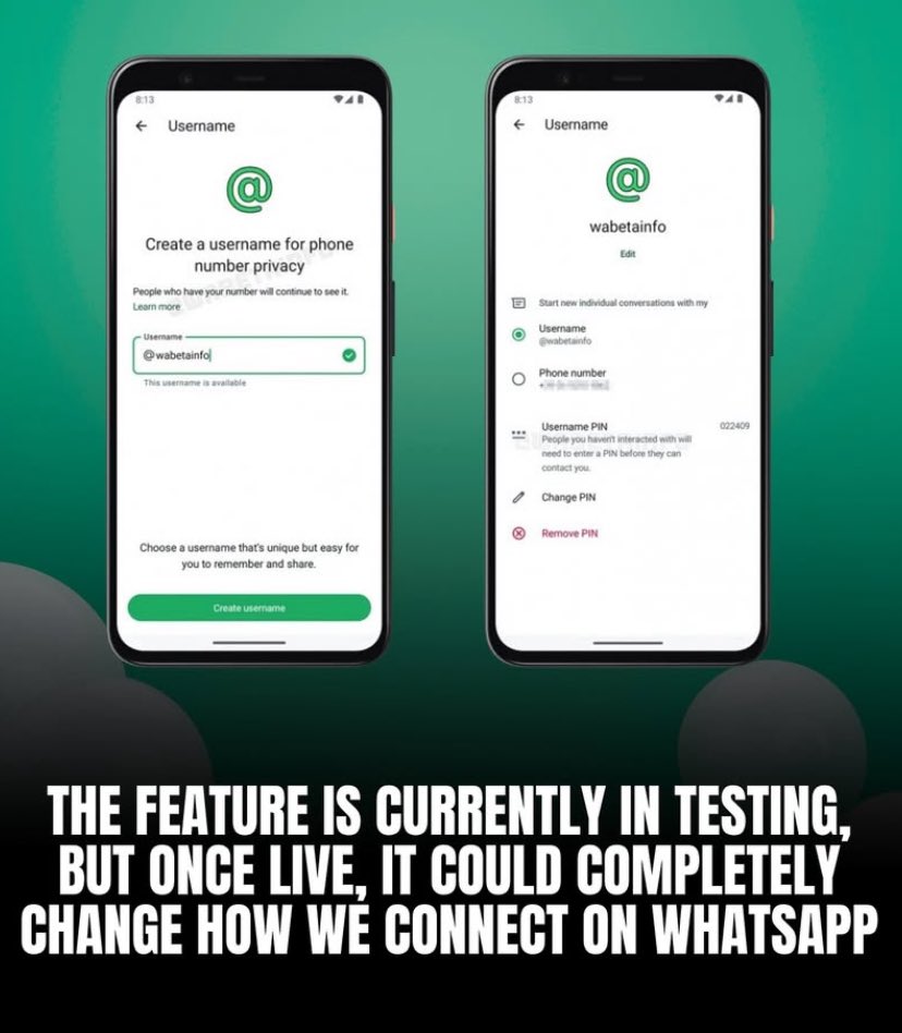 Whatsapp Username Update